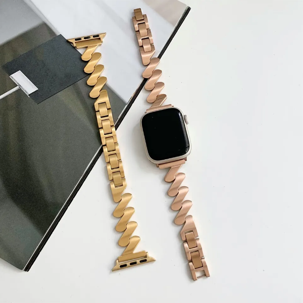 Bracelet for Iwatch Series 8 7 6 SE 5 4 3 Steel Chain Strap for Apple Watch Band 49mm 45mm 42mm 44mm